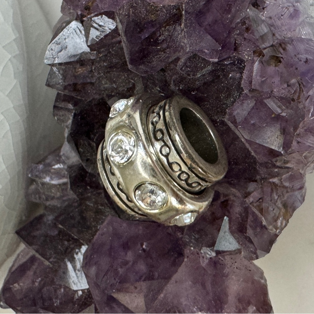 Brighton silver crystal bead